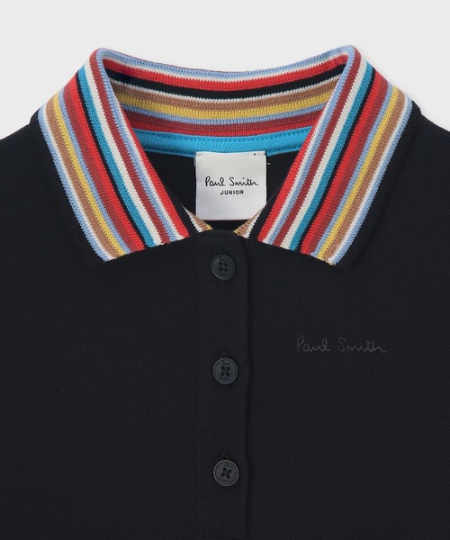 Paul Smith JUNIOR（ポールスミスジュニア）の「ガールズ シグネチャーストライプカラー ワンピース / 893177 4153353（ワンピース・キッズ・オフホワイト/ブラック・140cm/130cm/120cm/110cm/100cm）」の3枚目の写真