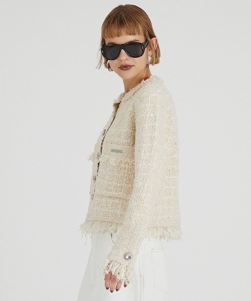 完売品 PRANK PROJECT Tweed Knit Cardigan ツイードニットカーディガン / Tweed Knit Cardigan（カーディガン