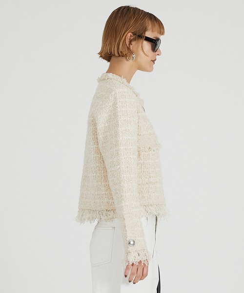 ツイードニットカーディガン / Tweed Knit Cardigan（カーディガン