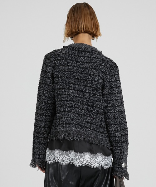 ツイードニットカーディガン / Tweed Knit Cardigan（カーディガン