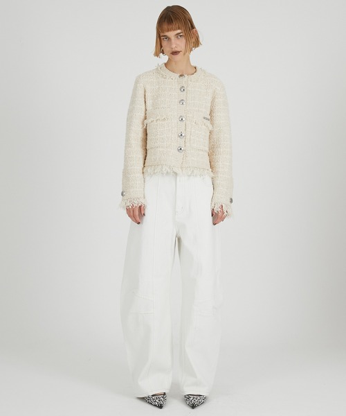 ツイードニットカーディガン / Tweed Knit Cardigan（カーディガン