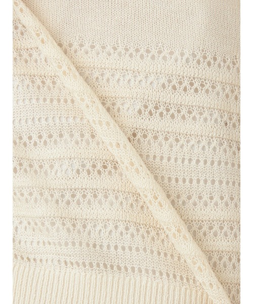 McGREGOR(マックレガー)の「透かし編みトッパーカーディガン(ニット/セーター・レディース・ピンク系その他/サンドベージュ・M)」の7枚目の写真