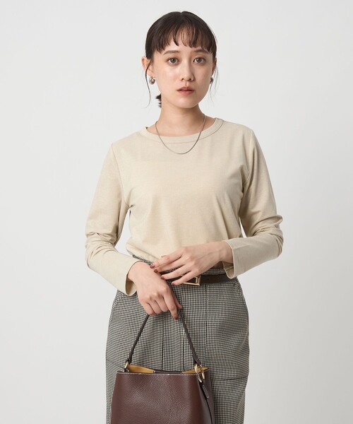 セール】テンジク ラメ ロングスリーブ カットソー（Tシャツ