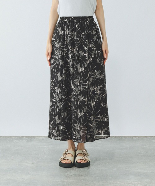 GLOBAL WORK（グローバルワーク）の「エアリーリラックスフレアスカート/575243（スカート・レディース・ブルー系その他/チェック/ブラック系その他/グレー系その他・REGULAR/SHORT）」の10枚目の写真