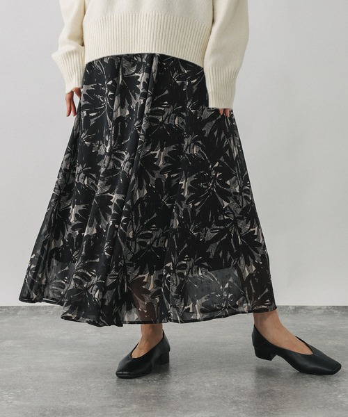 GLOBAL WORK（グローバルワーク）の「エアリーリラックスフレアスカート/575243（スカート・レディース・ブルー系その他/チェック/ブラック系その他/グレー系その他・REGULAR/SHORT）」の17枚目の写真