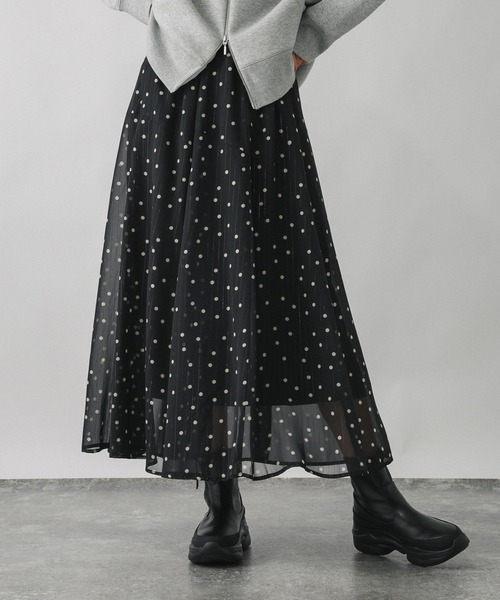 GLOBAL WORK（グローバルワーク）の「エアリーリラックスフレアスカート/575243（スカート・レディース・ブルー系その他/チェック/ブラック系その他/グレー系その他・REGULAR/SHORT）」の21枚目の写真