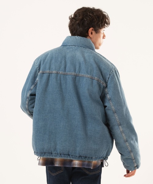 Levi's（リーバイス）の「Levi's/リーバイス BRIGGS ショートパファージャケット インディゴブルー（ダウンジャケット/コート・メンズ・ダークインディゴブルー・S/M/L/XL）」の3枚目の写真