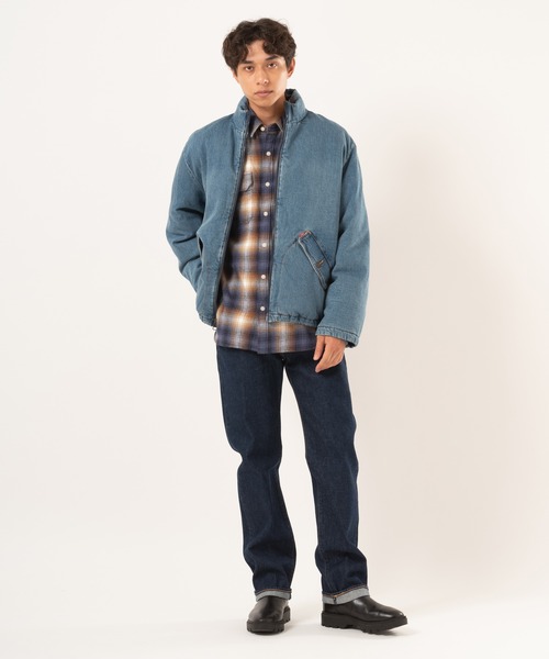Levi's（リーバイス）の「Levi's/リーバイス BRIGGS ショートパファージャケット インディゴブルー（ダウンジャケット/コート・メンズ・ダークインディゴブルー・S/M/L/XL）」の5枚目の写真