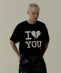 I LOVE＆HATE SEQUINS DAMAGE TEE