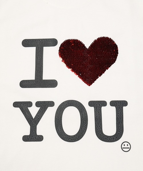 DISCOVERED(ディスカバード)の「I LOVE&HATE SEQUINS DAMAGE TEE(Tシャツ/カットソー・メンズ・ホワイト/ブラック・3/1)」の11枚目の写真