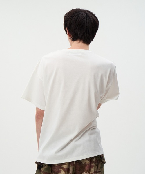 DISCOVERED(ディスカバード)の「I LOVE&HATE SEQUINS DAMAGE TEE(Tシャツ/カットソー・メンズ・ホワイト/ブラック・3/1)」の7枚目の写真