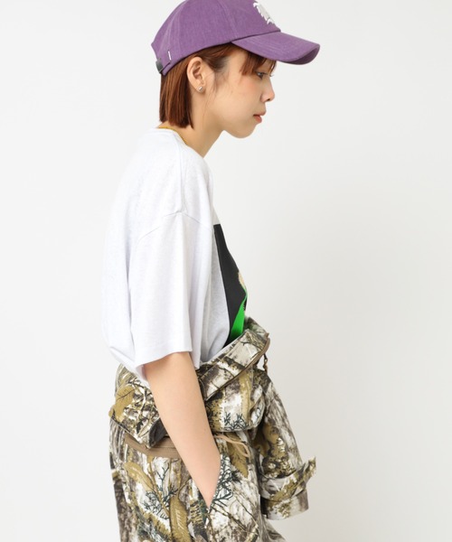 RNA(アールエヌエー)の「M2514 BIG EYE BIG T(Tシャツ/カットソー・レディース・杢グレー/ホワイト・MEDIUM)」の3枚目の写真