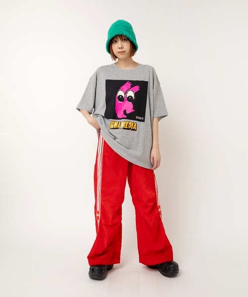 RNA(アールエヌエー)の「M2514 BIG EYE BIG T(Tシャツ/カットソー・レディース・杢グレー/ホワイト・MEDIUM)」の13枚目の写真