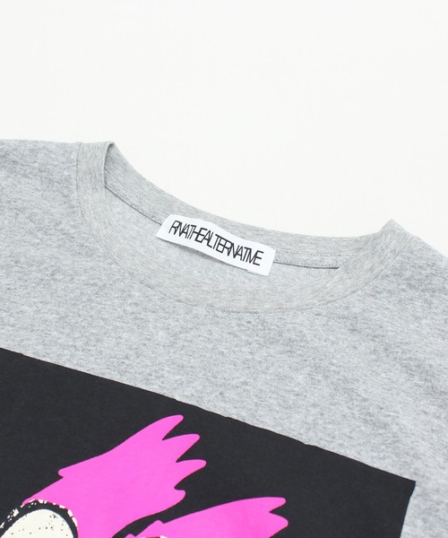 RNA(アールエヌエー)の「M2514 BIG EYE BIG T(Tシャツ/カットソー・レディース・杢グレー/ホワイト・MEDIUM)」の16枚目の写真