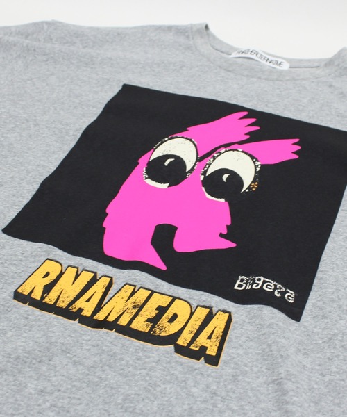 RNA(アールエヌエー)の「M2514 BIG EYE BIG T(Tシャツ/カットソー・レディース・杢グレー/ホワイト・MEDIUM)」の18枚目の写真