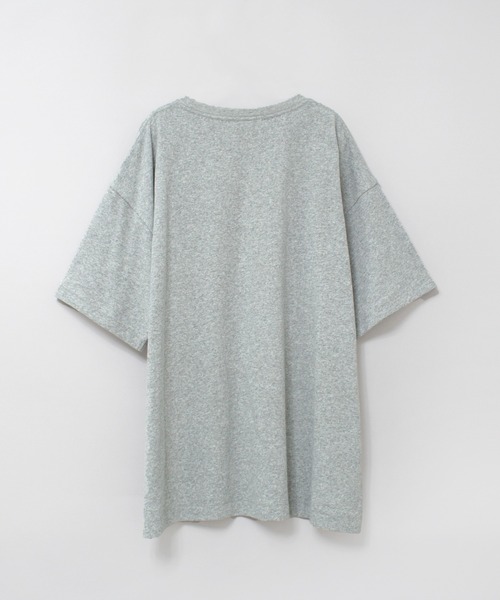 RNA(アールエヌエー)の「M2514 BIG EYE BIG T(Tシャツ/カットソー・レディース・杢グレー/ホワイト・MEDIUM)」の8枚目の写真