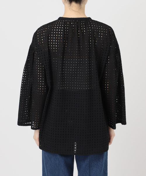 B.C STOCK（ベーセーストック）の「手洗い可 / カットワークブラウス（シャツ/ブラウス・レディース・ブラック/ブラウン・FREE）」の20枚目の写真