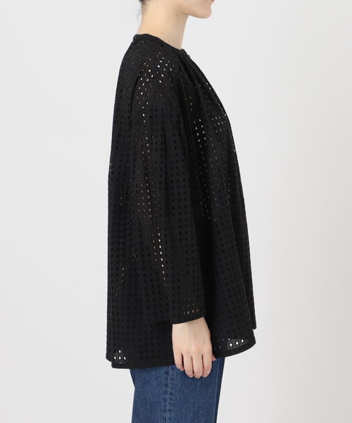 B.C STOCK（ベーセーストック）の「手洗い可 / カットワークブラウス（シャツ/ブラウス・レディース・ブラック/ブラウン・FREE）」の21枚目の写真
