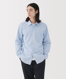 紳士 洗いざらしブロード長袖シャツ