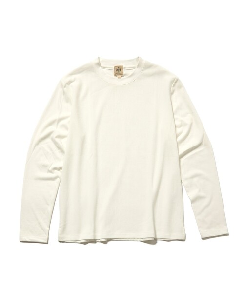 J.PRESS(ジェイプレス)の「オンでもオフでも品よく快適に【UVカット / 接触冷感 / 吸水速乾】【J.PRESS PREMIUM JERSEY】無地 ロングスリーブTシャツ(Tシャツ/カットソー・メンズ・ライトグレー系/ブラック系/ホワイト系/ネイビー系・SMALL/MEDIUM/LARGE/X-LARGE)」の1枚目の写真
