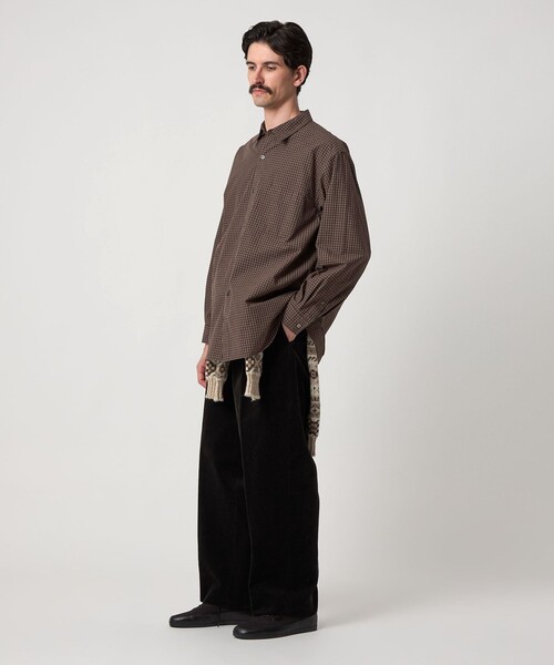 Steven Alan(スティーブンアラン)の「<Steven Alan> ポプリン グラフチェック レギュラーカラー シャツ LOOSE(シャツ/ブラウス・メンズ・ダークブラウン/ロイヤルブルー・S/M/L/XL)」の7枚目の写真