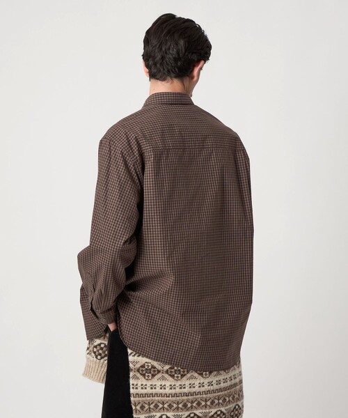 Steven Alan(スティーブンアラン)の「<Steven Alan> ポプリン グラフチェック レギュラーカラー シャツ LOOSE(シャツ/ブラウス・メンズ・ダークブラウン/ロイヤルブルー・S/M/L/XL)」の10枚目の写真