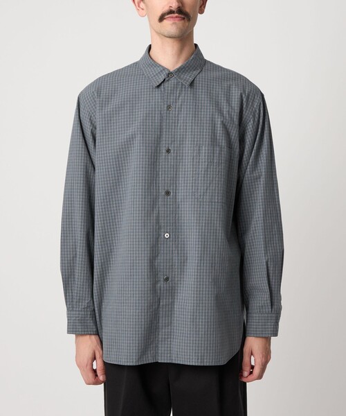 Steven Alan(スティーブンアラン)の「<Steven Alan> ポプリン グラフチェック レギュラーカラー シャツ LOOSE(シャツ/ブラウス・メンズ・ダークブラウン/ロイヤルブルー・S/M/L/XL)」の11枚目の写真