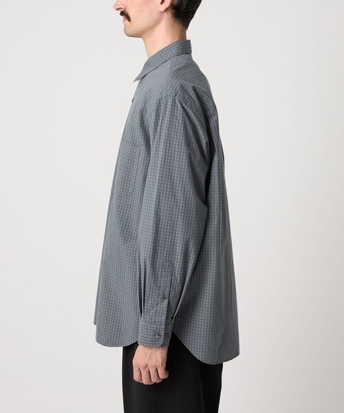 Steven Alan(スティーブンアラン)の「<Steven Alan> ポプリン グラフチェック レギュラーカラー シャツ LOOSE(シャツ/ブラウス・メンズ・ダークブラウン/ロイヤルブルー・S/M/L/XL)」の12枚目の写真