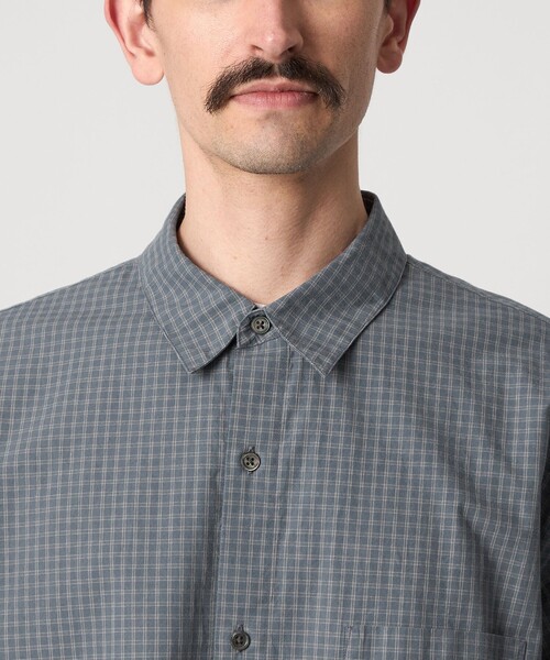 Steven Alan(スティーブンアラン)の「<Steven Alan> ポプリン グラフチェック レギュラーカラー シャツ LOOSE(シャツ/ブラウス・メンズ・ダークブラウン/ロイヤルブルー・S/M/L/XL)」の14枚目の写真