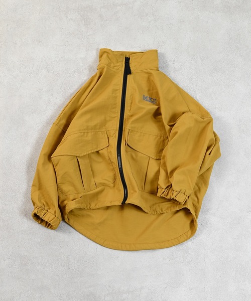 Life Support Products(ライフサポートプロダクツ)の「ナイロンビッグポケットジャケット/セットアップ可能(ナイロンジャケット・キッズ・オレンジ/マスタード/ネイビー/ブラック/カーキ/グレー・80/90/95/100/110/120/130/140/150)」の14枚目の写真