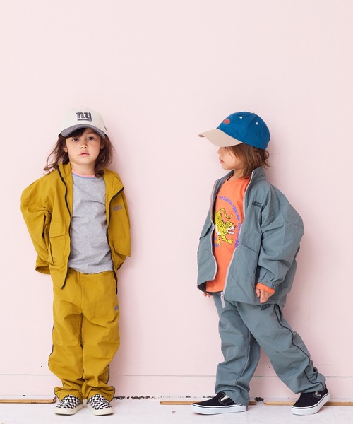 Life Support Products(ライフサポートプロダクツ)の「ナイロンビッグポケットジャケット/セットアップ可能(ナイロンジャケット・キッズ・オレンジ/マスタード/ネイビー/ブラック/カーキ/グレー・80/90/95/100/110/120/130/140/150)」の8枚目の写真