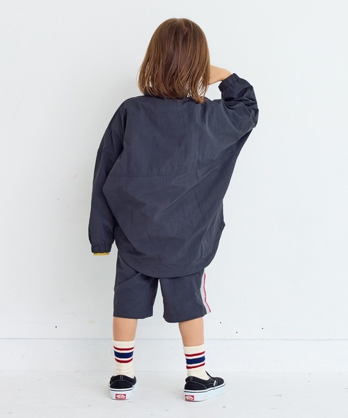 Life Support Products(ライフサポートプロダクツ)の「ナイロンビッグポケットジャケット/セットアップ可能(ナイロンジャケット・キッズ・オレンジ/マスタード/ネイビー/ブラック/カーキ/グレー・80/90/95/100/110/120/130/140/150)」の21枚目の写真