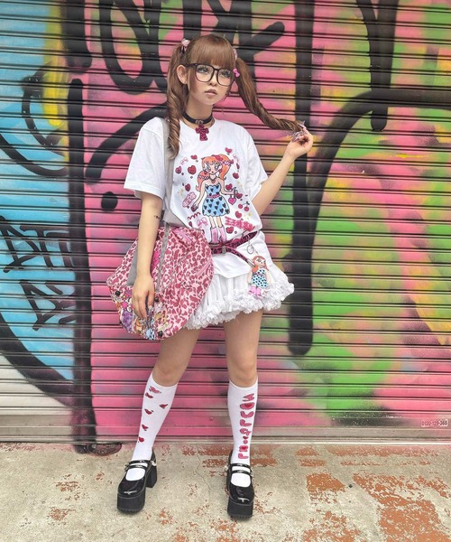 SPINNS スクバ ショルダーバッグ ピンク SPINNS ショルダーバッグ バッグ 「SOUL PUSSSY CAT
