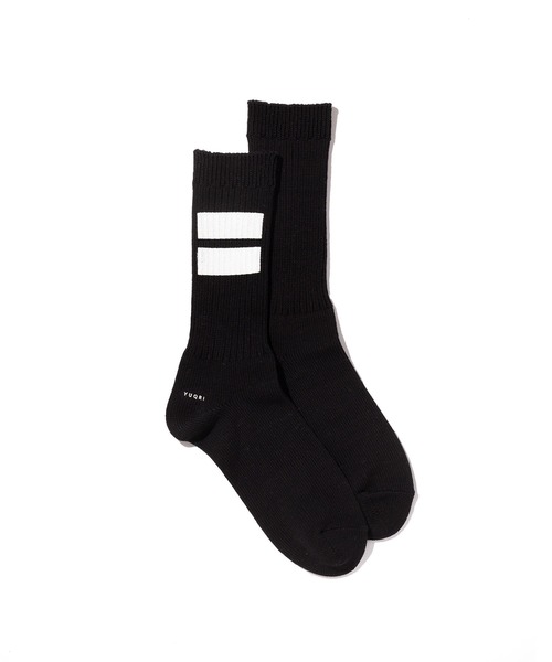 YUQRI(ユクリ)の「【YUQRI】Paint Line(ソックス/靴下・メンズ・ホワイト系その他2/ホワイト系その他3/ホワイト/ブラック・L/M/S)」の4枚目の写真