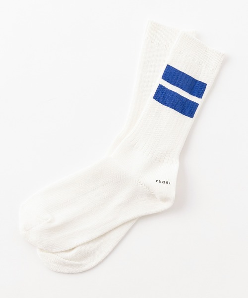 YUQRI(ユクリ)の「【YUQRI】Paint Line(ソックス/靴下・メンズ・ホワイト系その他2/ホワイト系その他3/ホワイト/ブラック・L/M/S)」の15枚目の写真
