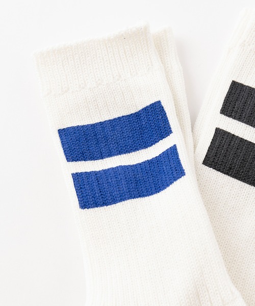 YUQRI(ユクリ)の「【YUQRI】Paint Line(ソックス/靴下・メンズ・ホワイト系その他2/ホワイト系その他3/ホワイト/ブラック・L/M/S)」の16枚目の写真