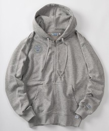 DISCUS（ディスカス）の「【71】【DISCUS/ディスカス】USAコットンブレンド  オーバルワッペンワンポイント刺繍＆ピスネームタグデザイン 裏毛ジップパーカー（パーカー・メンズ）」