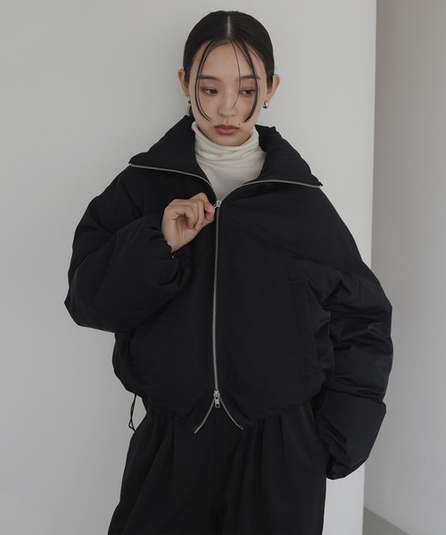 19AW PEツイル　Aラインショートダウンジャケット ENFOLD エンフォルド 19AW PEツイル Aラインショートダウン