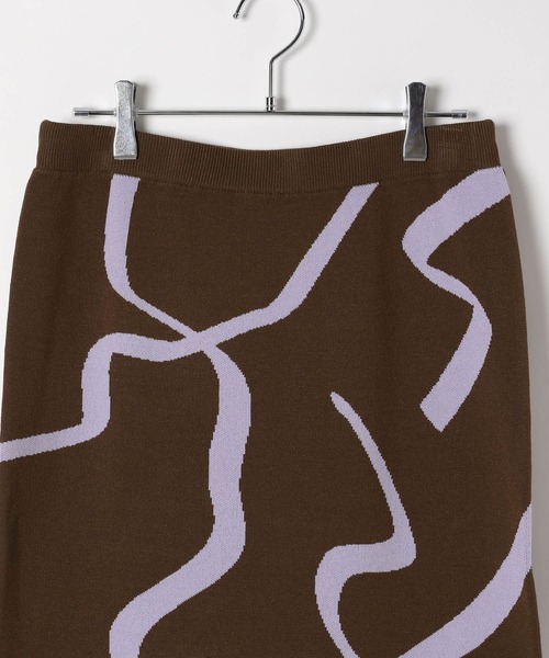 LEPSIM（レプシィム）の「12ゲージアソート柄スカート　497454（スカート・レディース・ブラウン/ブラック系その他/ブラック・FREE）」の7枚目の写真