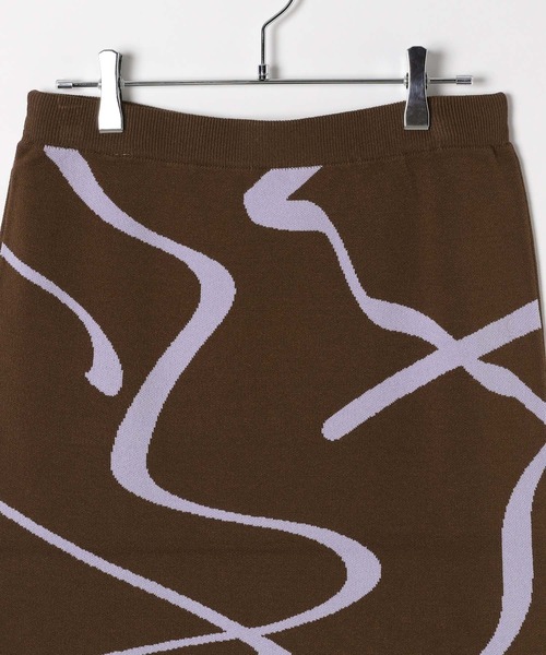 LEPSIM（レプシィム）の「12ゲージアソート柄スカート　497454（スカート・レディース・ブラウン/ブラック系その他/ブラック・FREE）」の9枚目の写真