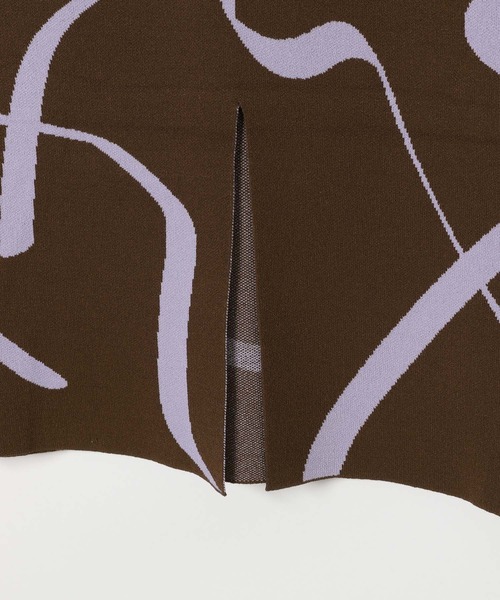 LEPSIM（レプシィム）の「12ゲージアソート柄スカート　497454（スカート・レディース・ブラウン/ブラック系その他/ブラック・FREE）」の10枚目の写真