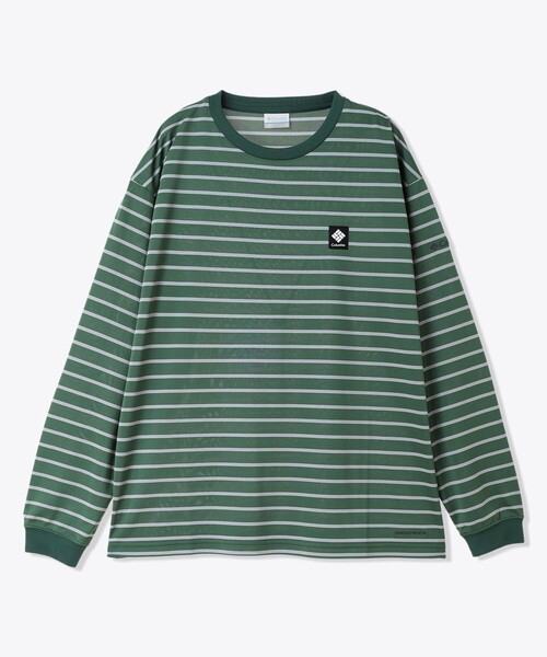Columbia（コロンビア）の「Columbia／バルフォアリバー ロングスリーブティー（ロンT ロングTシャツ 長袖Tシャツ）ボーダー 速乾 軽量／コロンビア（Tシャツ/カットソー・レディース・ブラック/グリーン/ベージュ/パープル・L/S/XS/M/XL）」の13枚目の写真
