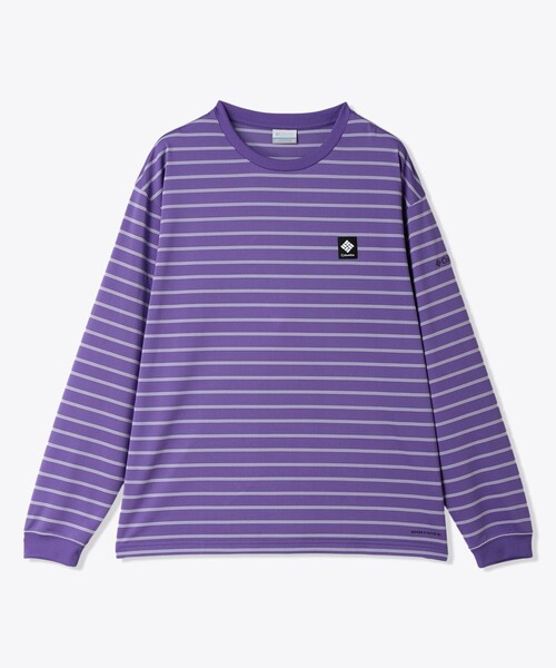 Columbia（コロンビア）の「Columbia／バルフォアリバー ロングスリーブティー（ロンT ロングTシャツ 長袖Tシャツ）ボーダー 速乾 軽量／コロンビア（Tシャツ/カットソー・レディース・ブラック/グリーン/ベージュ/パープル・L/S/XS/M/XL）」の18枚目の写真