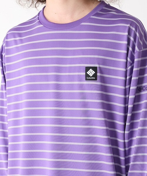 Columbia（コロンビア）の「Columbia／バルフォアリバー ロングスリーブティー（ロンT ロングTシャツ 長袖Tシャツ）ボーダー 速乾 軽量／コロンビア（Tシャツ/カットソー・レディース・ブラック/グリーン/ベージュ/パープル・L/S/XS/M/XL）」の21枚目の写真