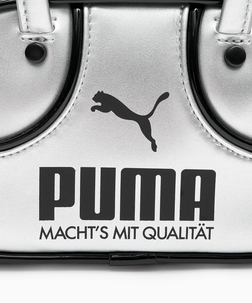 PUMA(プーマ)の「PUMA/プーマ ボストンバック 1976 メタリック マイクロ グリップバッグ 1L 092485(ボストンバッグ・メンズ・プラチナム・ONE)」の9枚目の写真