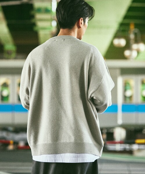 FREAK'S STORE（フリークスストア）の「限定展開 Relax Fit リラックスフィット イージーケア ウォッシャブル クルーネックニット（ニット/セーター・メンズ・ブラック/グレー/チャコールグレー/オリーブ/ネイビー/バーガンディー/ブラウン・SMALL/LARGE/MEDIUM）」の20枚目の写真