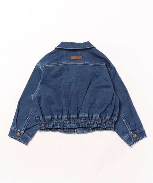 HAKKA KIDS（ハッカキッズ）の「7オンスストレッチデニムジャケット（デニムジャケット・キッズ・ネイビー・100cm/110cm/120cm/130cm）」の2枚目の写真