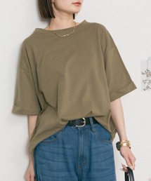 ロールアップハーフスリーブカットソー