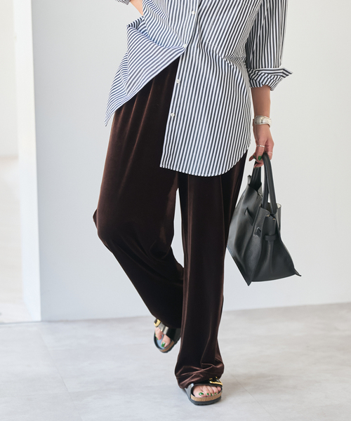 ベロアイージーパンツ（その他パンツ）｜Spick & Span（スピック