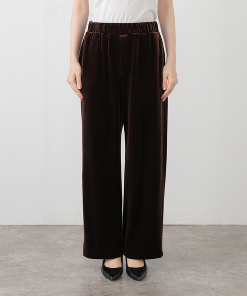 スピックアンドスパン　ベロアイージーパンツ　完売 ベロアイージーパンツ（その他パンツ）｜Spick and Span（スピック